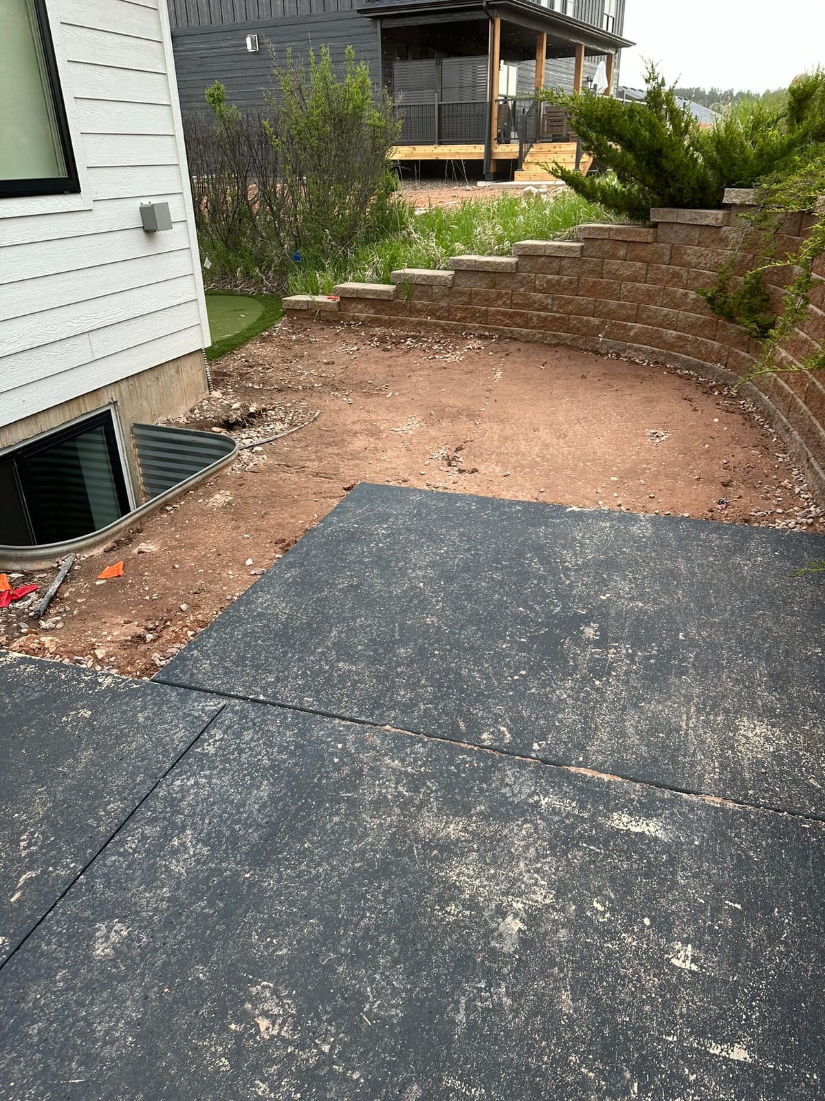 Rock Removal — Merkle Werks landscaping project