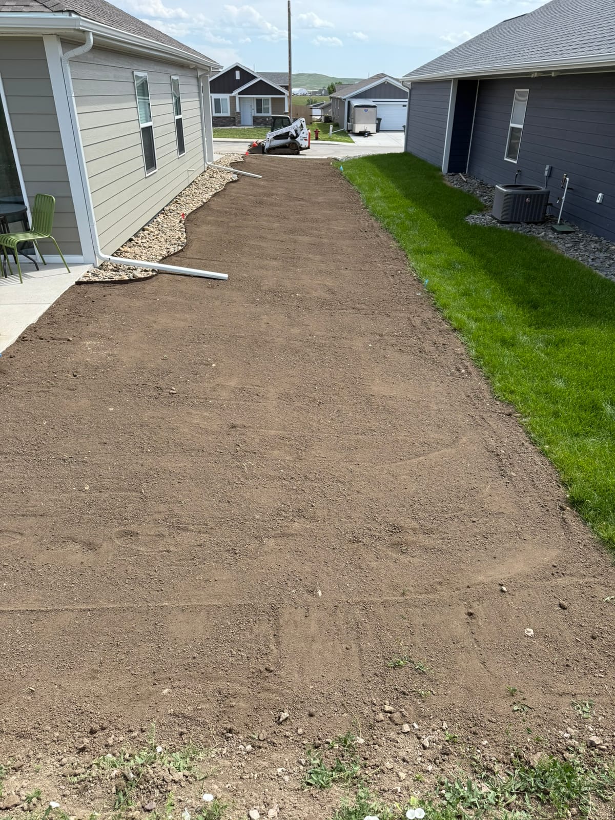 Topsoil Leveling — Merkle Werks landscaping project